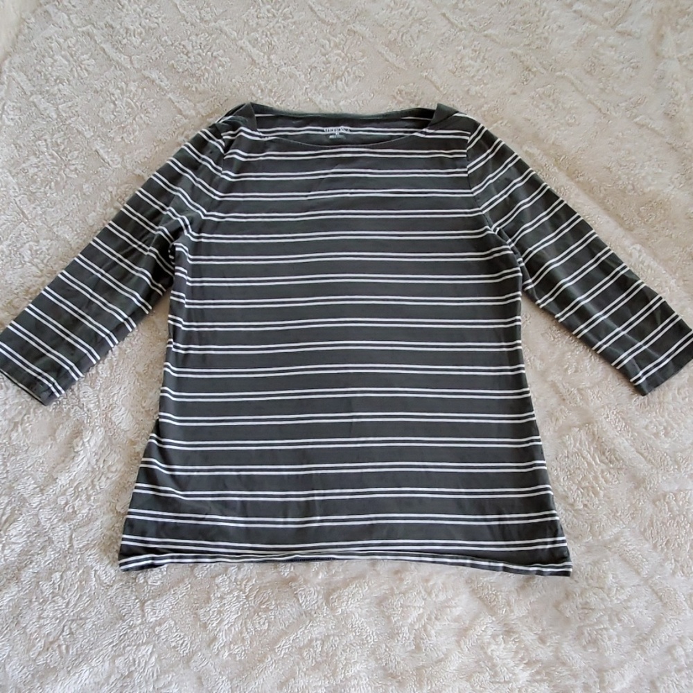 Striped tee.